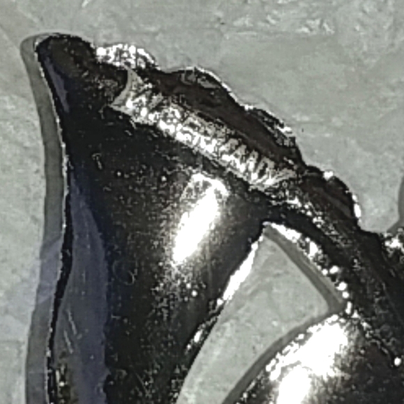 WEST GERMANY ELOXAL ALUMINUM FAUX MARCASITE BROOCH - Picture 6 of 8